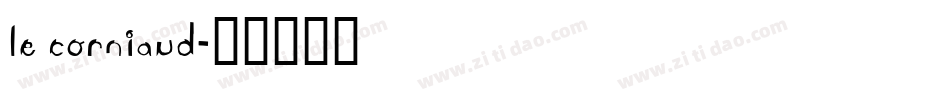 Le Corniaud字体转换